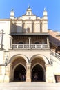 Cloth Hall on Main Market Square in sunny day, Krakow, Poland Royalty Free Stock Photo