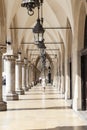 Cloth Hall on Main Market Square in sunny day, Krakow, Poland Royalty Free Stock Photo