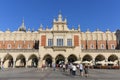 Cloth Hall on Main Market Square in sunny day, Krakow, Poland Royalty Free Stock Photo