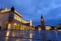 Cloth Hall well known as sukiennice at night. Krakow Poland. Royalty Free Stock Photo