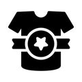 Cloth vector glyph flat icon Royalty Free Stock Photo