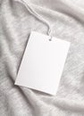 Cloth label tag blank mockup Royalty Free Stock Photo