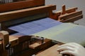 Cloth making machine using threads to create clothes Royalty Free Stock Photo