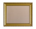 Cloth pinboard in ornate golden frame Royalty Free Stock Photo