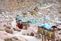 The cloth of the scriptures in Tibet Rotatable design Royalty Free Stock Photo