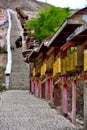 The cloth of the scriptures in Tibet Rotatable design Royalty Free Stock Photo