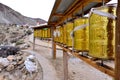 The cloth of the scriptures in Tibet Rotatable design Royalty Free Stock Photo