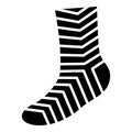 Cloth sock icon, simple style Royalty Free Stock Photo