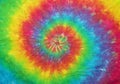 Tie Dyed Spiral Rainbow Royalty Free Stock Photo