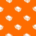 Clothes in basket pattern vector orange Royalty Free Stock Photo