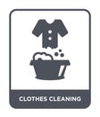 clothes cleaning icon in trendy design style. clothes cleaning icon isolated on white background. clothes cleaning vector icon Royalty Free Stock Photo