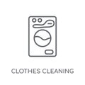 Clothes Cleaning linear icon. Modern outline Clothes Cleaning lo