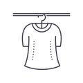 Clothes design icon, linear isolated illustration, thin line vector, web design sign, outline concept symbol with Royalty Free Stock Photo