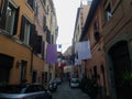 Clothes drying drip in Rome