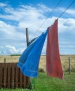 Clothes Drying on the line Royalty Free Stock Photo