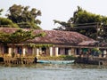 Riverside homes Alleppey Kerala houseboats Alappuzha Laccadive Sea southern Indian state of Kerala known for wooden house boats