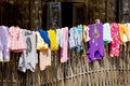 Clothes on a fence
