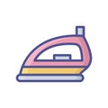 Clothes fill inside vector icon which can easily modify or edit