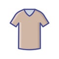 Clothes fill inside vector icon which can easily modify or edit