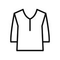 Clothes fill inside vector icon which can easily modify or edit