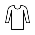 Clothes fill inside vector icon which can easily modify or edit