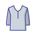 Clothes fill inside vector icon which can easily modify or edit
