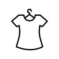 Clothes fill inside vector icon which can easily modify or edit