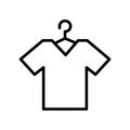 Clothes fill inside vector icon which can easily modify or edit