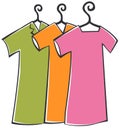 Clothes with hanger