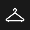 Clothes hanger icon. Coat rack symbol. Flat Vector illustration Royalty Free Stock Photo