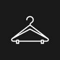 Clothes hanger icon. Coat rack symbol. Flat Vector illustration Royalty Free Stock Photo