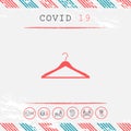 Clothes Hanger icon. Graphic elements for your design