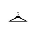 Clothes Hanger Icon Logo Template Isolated on White Background. Vector