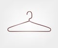 Clothes hanger icon. Metal hanger Royalty Free Stock Photo