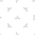 Clothes hanger icon, outline style Royalty Free Stock Photo