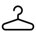 Clothes hanger icon, outline style Royalty Free Stock Photo