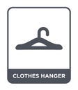 clothes hanger icon in trendy design style. clothes hanger icon isolated on white background. clothes hanger vector icon simple Royalty Free Stock Photo