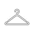 Clothes Hanger Line Icon.Vector Illustration