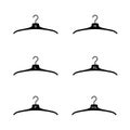 Clothes hanger silhouette icon