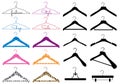 Clothes hanger, vector set