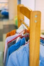 Clothes on hangers Royalty Free Stock Photo