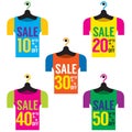 Clothes Hangers With Sale Tag