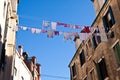 Clothes hanging out to dry in Venice, Italy Royalty Free Stock Photo