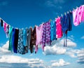 Clothes hanging to dry