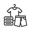 Clothes icon vector image. Royalty Free Stock Photo