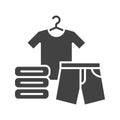 Clothes icon vector image. Royalty Free Stock Photo