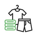 Clothes icon vector image. Royalty Free Stock Photo