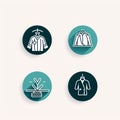 Clothes icons set. Outline vector icons for web and mobile applications Royalty Free Stock Photo