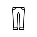 Clothes, jeans icon. Simple line, outline vector elements of hipster style icons for ui and ux, website or mobile application Royalty Free Stock Photo