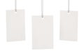 Clothes label tag blank white mockup